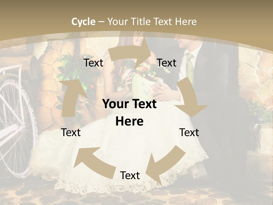 Married Dress Lady PowerPoint Template