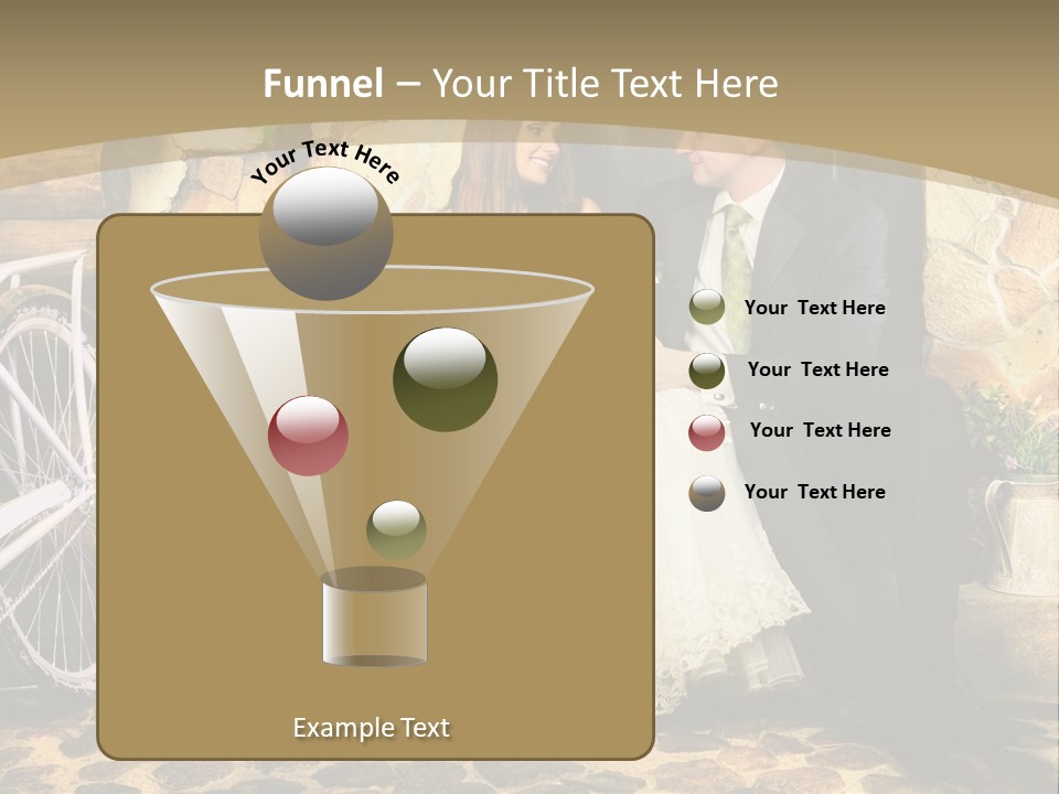 Married Dress Lady PowerPoint Template