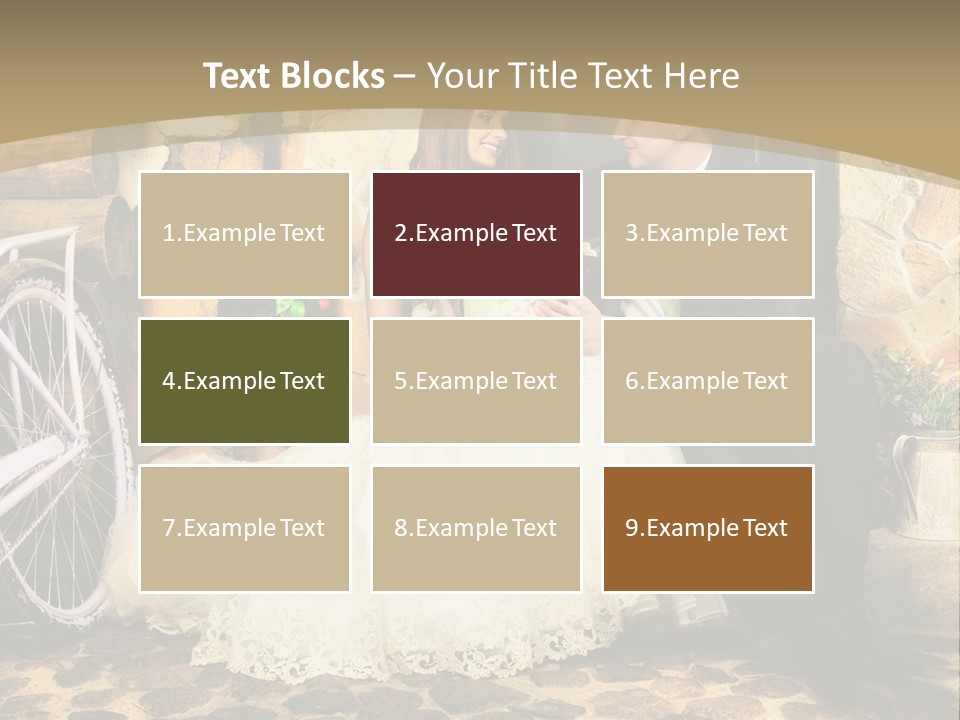 Married Dress Lady PowerPoint Template