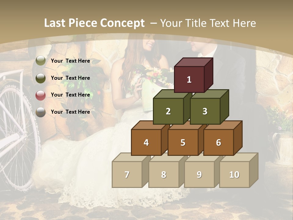 Married Dress Lady PowerPoint Template