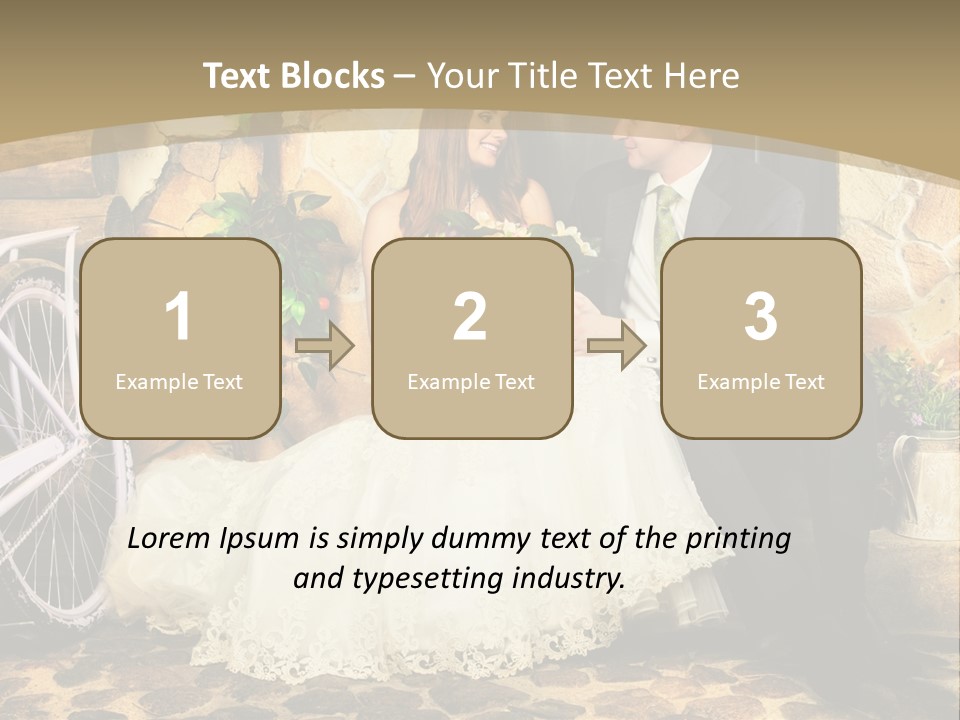 Married Dress Lady PowerPoint Template