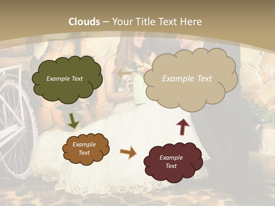 Married Dress Lady PowerPoint Template