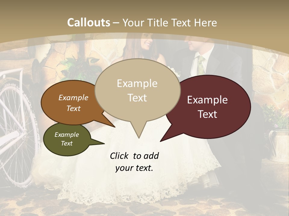 Married Dress Lady PowerPoint Template