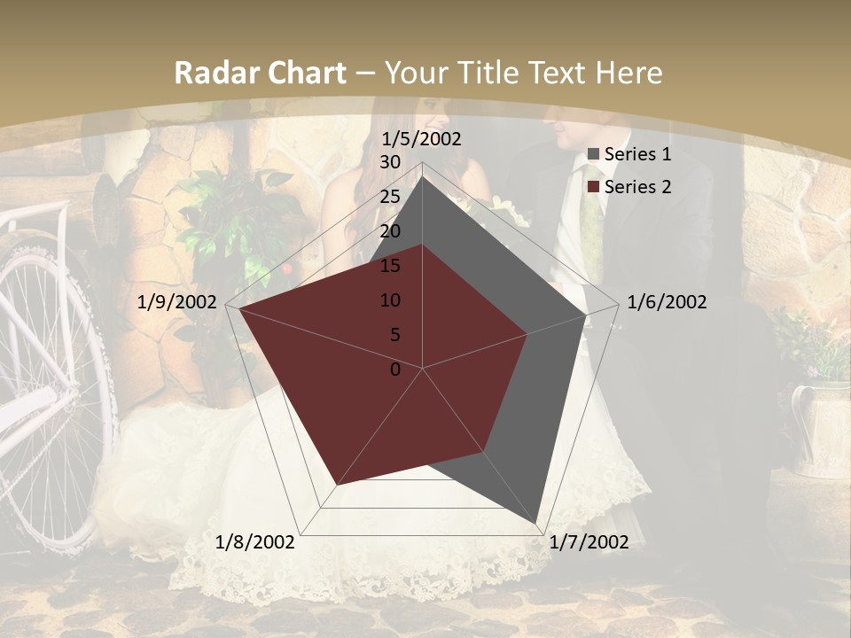 Married Dress Lady PowerPoint Template