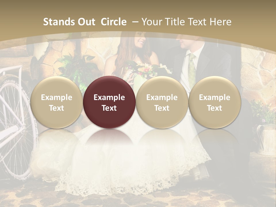 Married Dress Lady PowerPoint Template