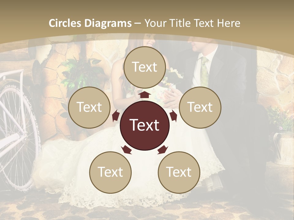 Married Dress Lady PowerPoint Template