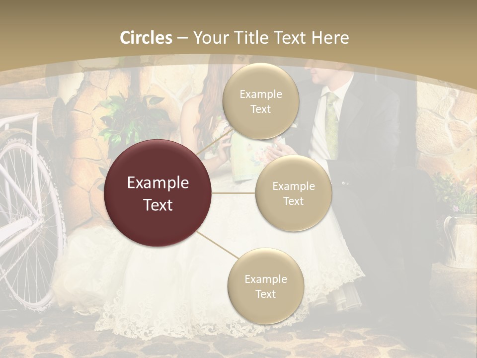 Married Dress Lady PowerPoint Template