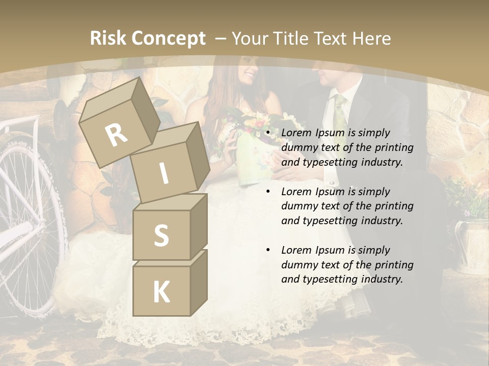 Married Dress Lady PowerPoint Template