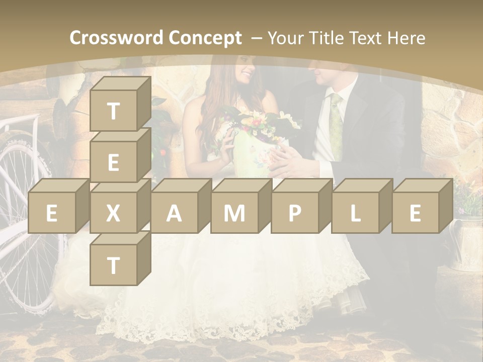 Married Dress Lady PowerPoint Template