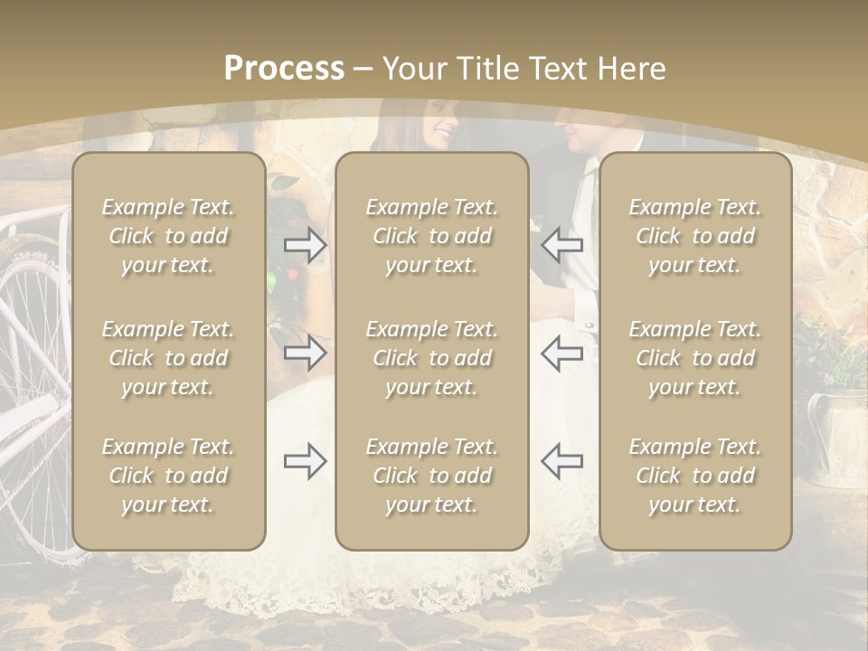 Married Dress Lady PowerPoint Template