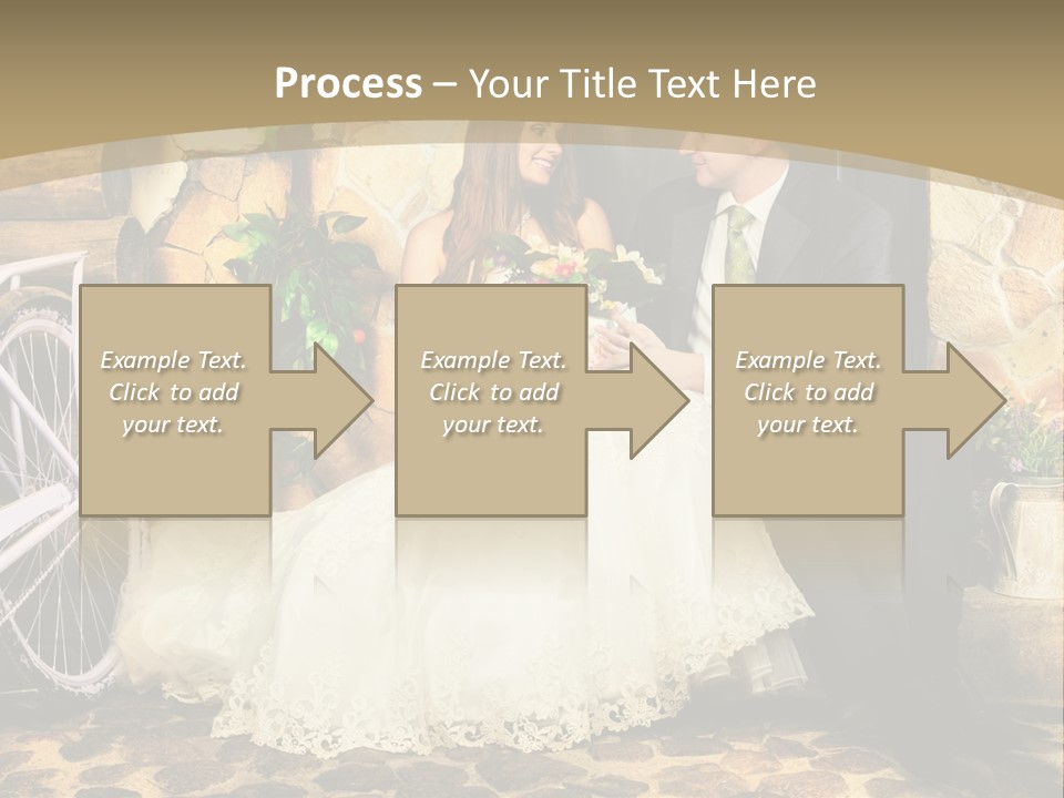 Married Dress Lady PowerPoint Template