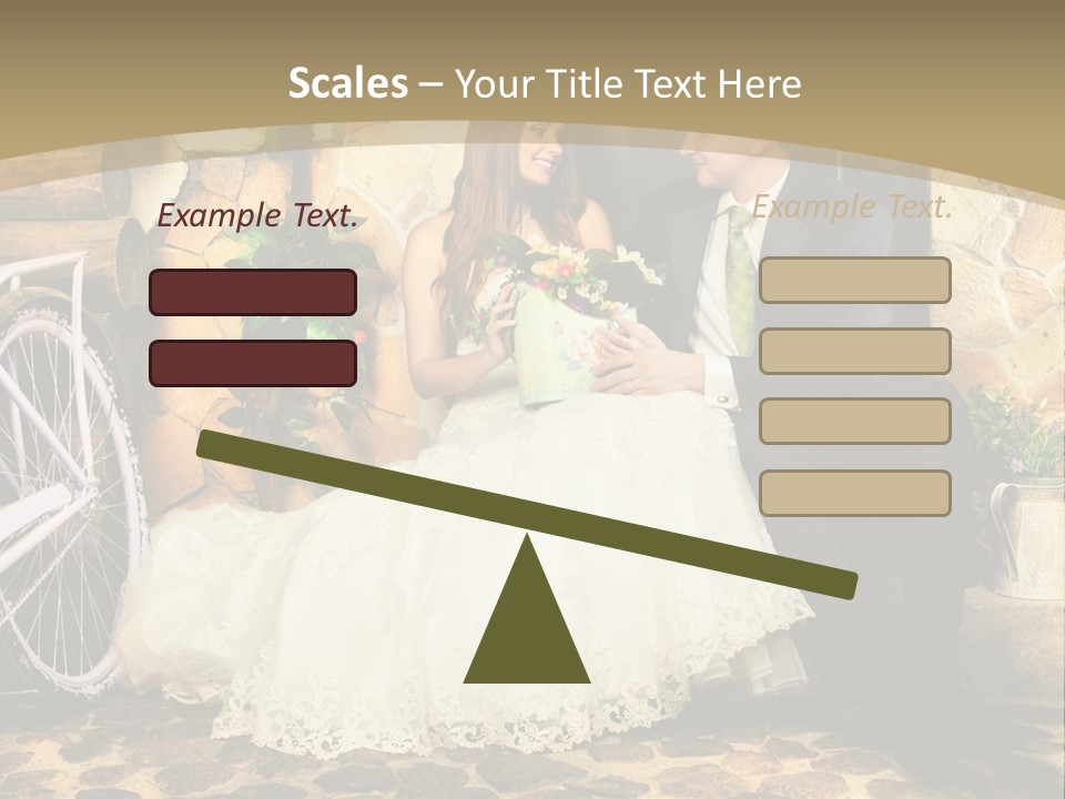 Married Dress Lady PowerPoint Template