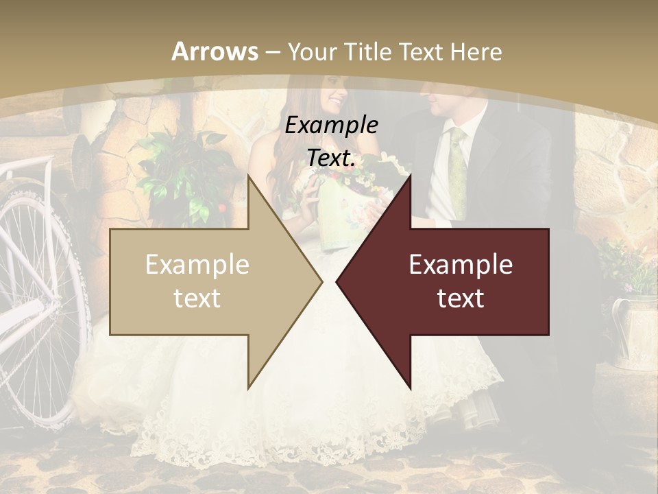 Married Dress Lady PowerPoint Template