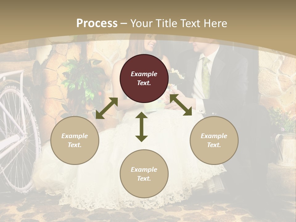 Married Dress Lady PowerPoint Template