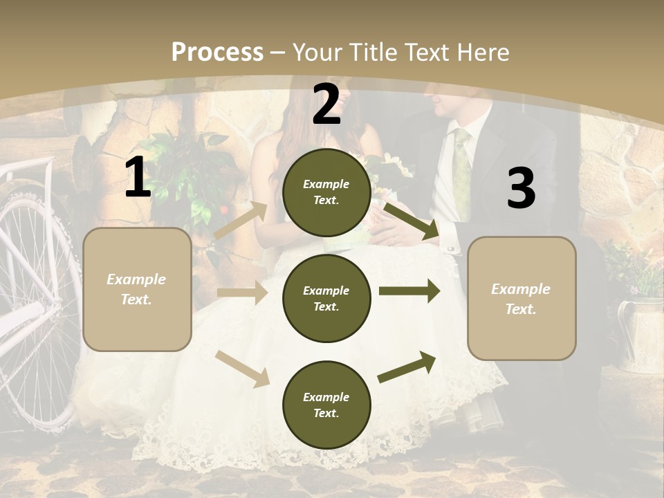 Married Dress Lady PowerPoint Template