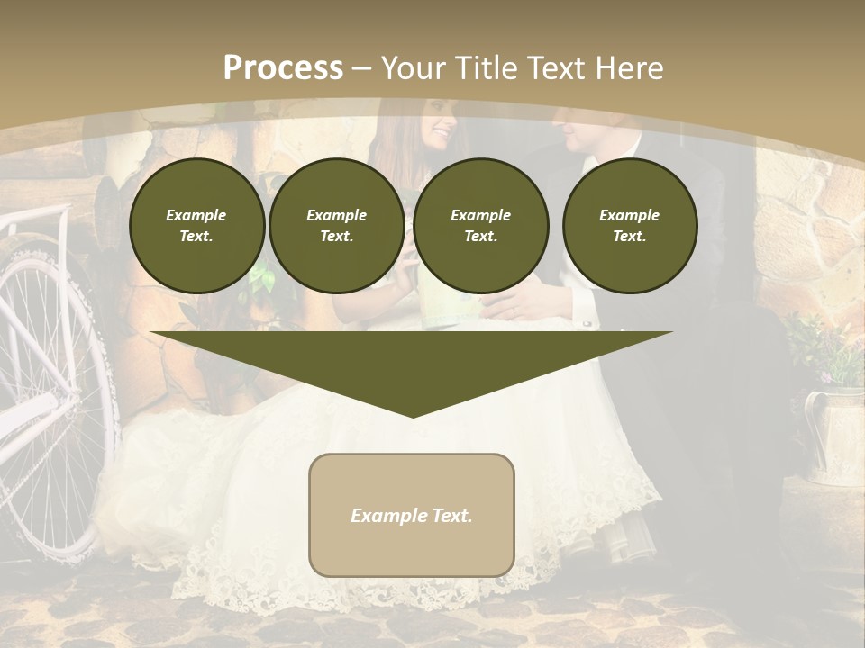 Married Dress Lady PowerPoint Template