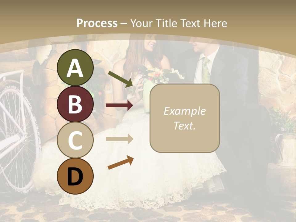 Married Dress Lady PowerPoint Template