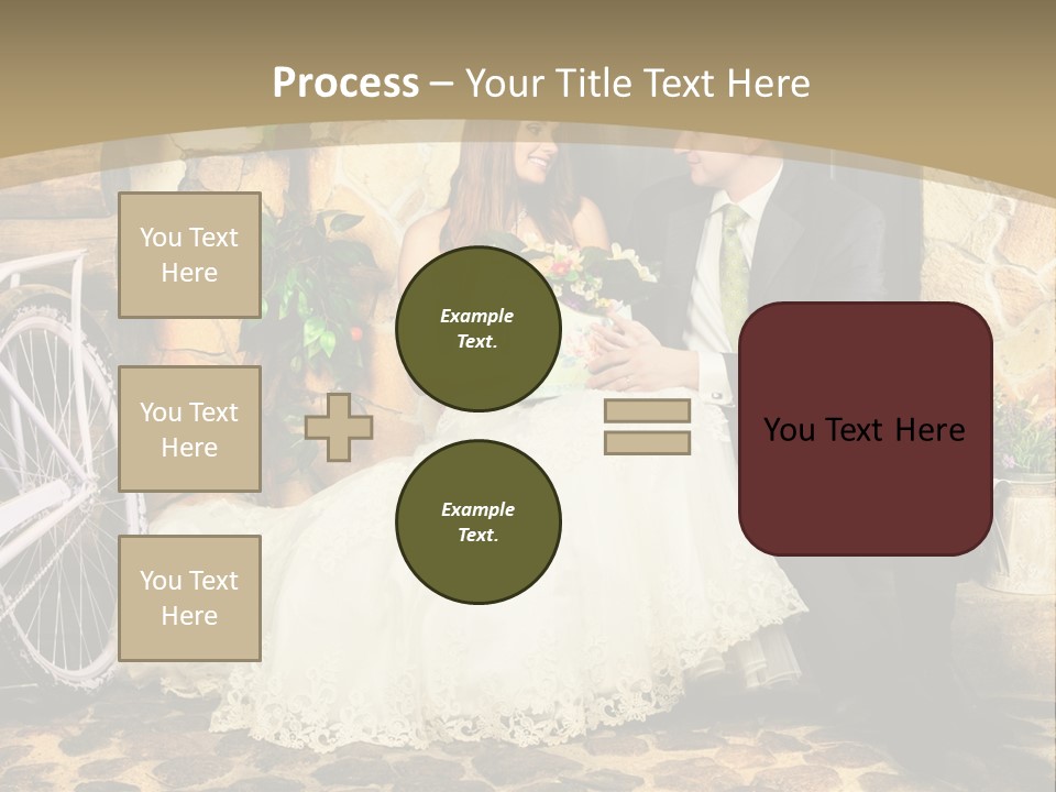 Married Dress Lady PowerPoint Template