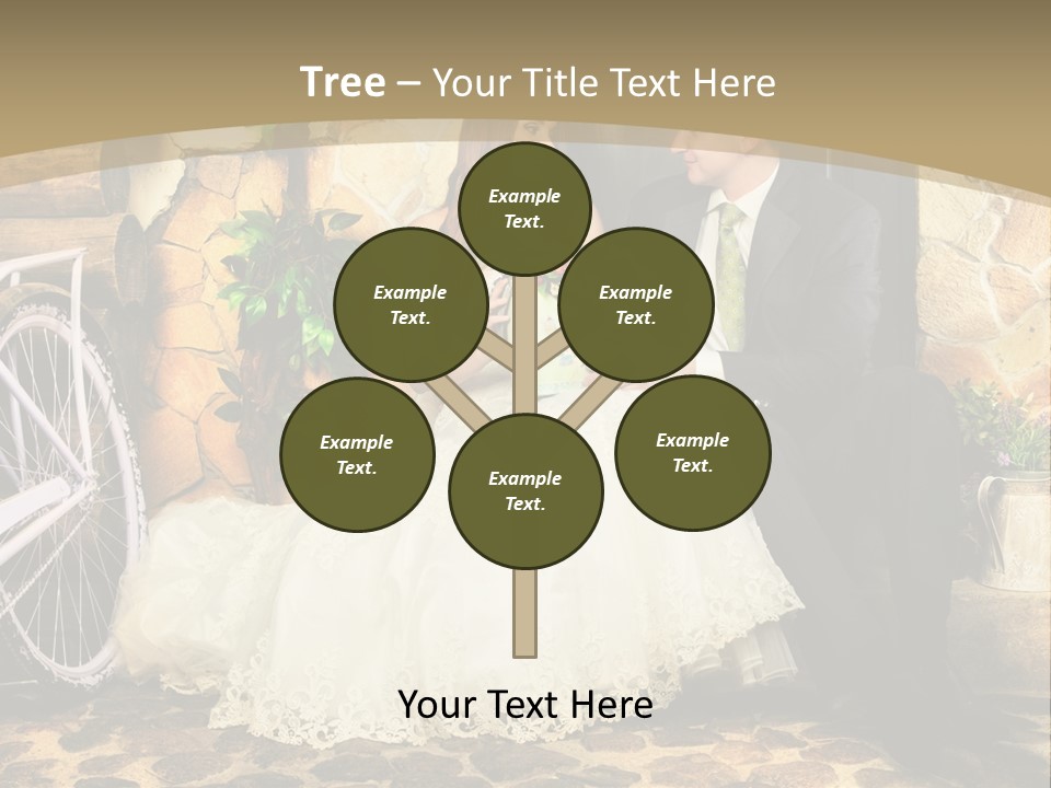 Married Dress Lady PowerPoint Template