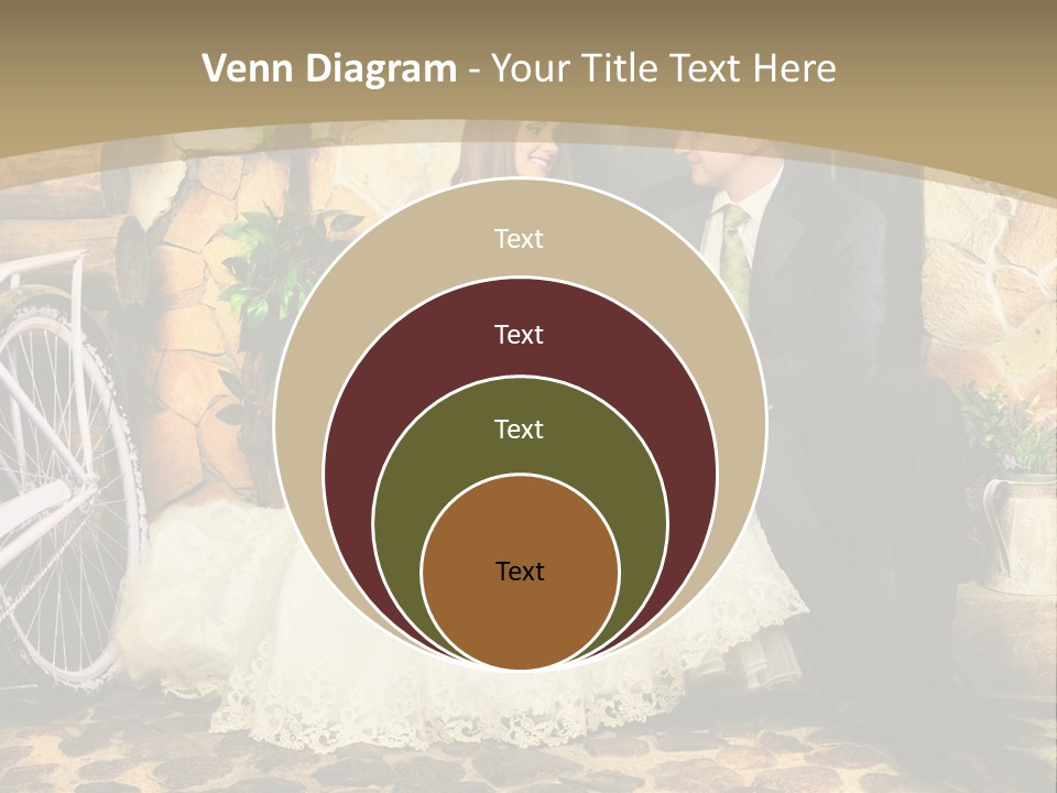 Married Dress Lady PowerPoint Template