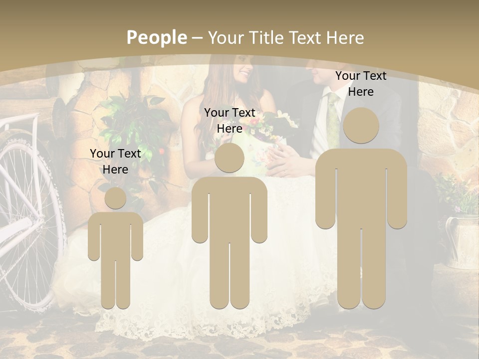 Married Dress Lady PowerPoint Template