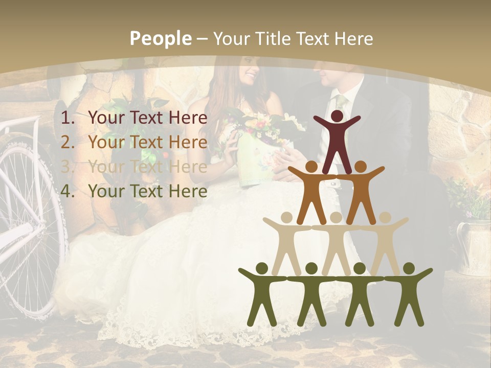 Married Dress Lady PowerPoint Template