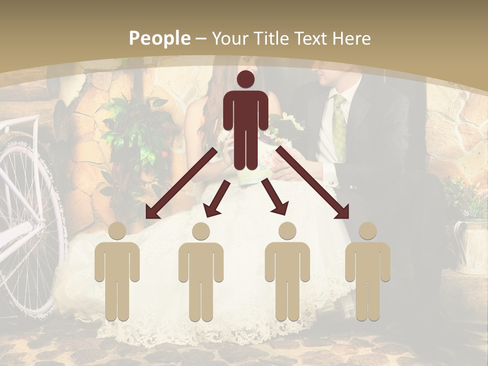 Married Dress Lady PowerPoint Template