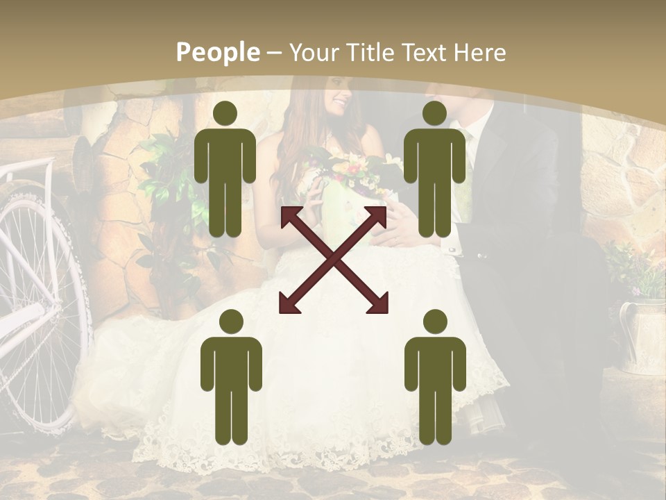 Married Dress Lady PowerPoint Template