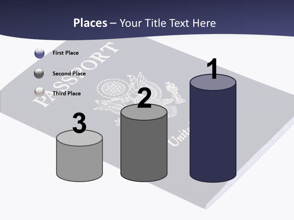 Custom America Passport PowerPoint Template