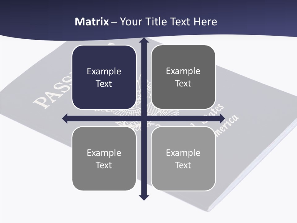 Custom America Passport PowerPoint Template