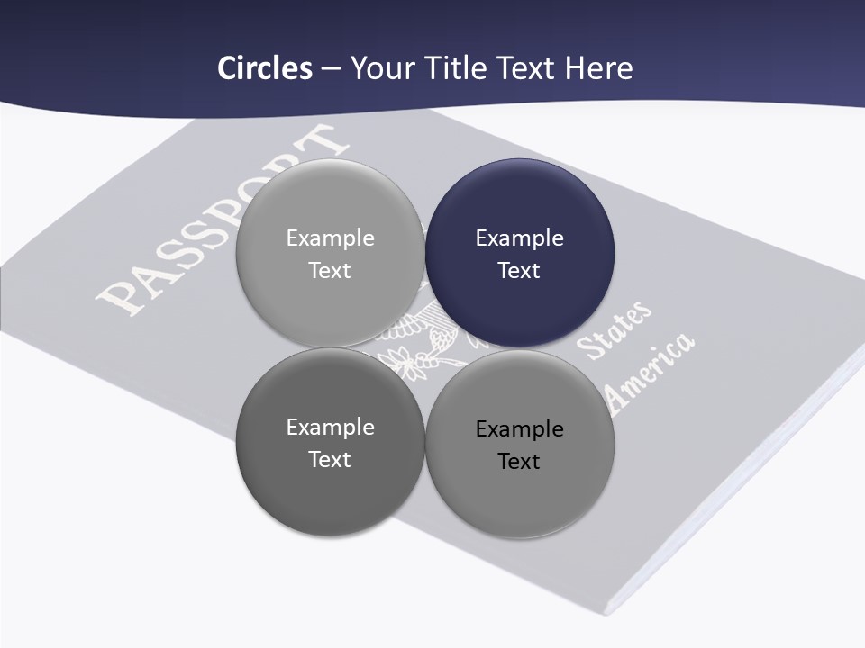 Custom America Passport PowerPoint Template