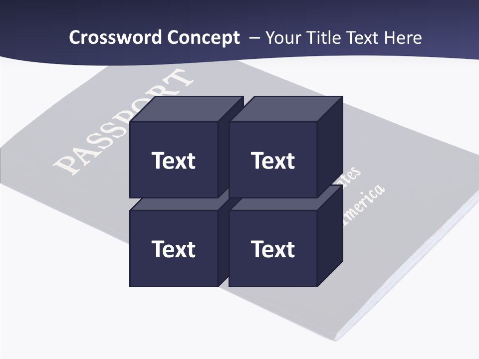 Custom America Passport PowerPoint Template