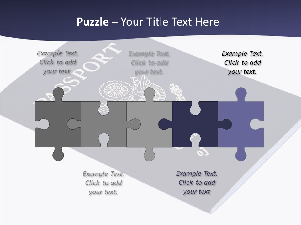 Custom America Passport PowerPoint Template