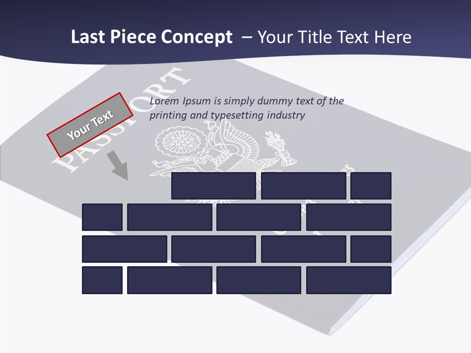 Custom America Passport PowerPoint Template