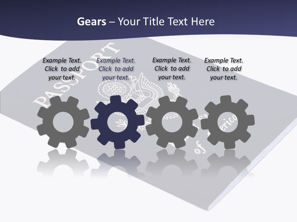 Custom America Passport PowerPoint Template