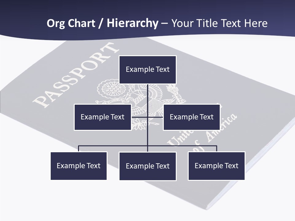 Custom America Passport PowerPoint Template