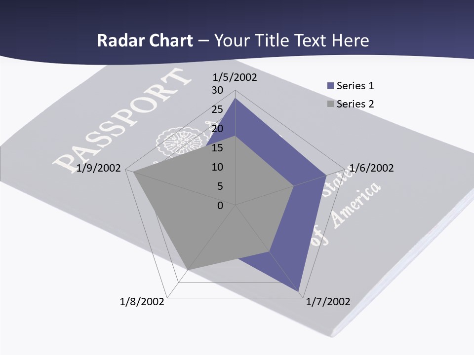 Custom America Passport PowerPoint Template