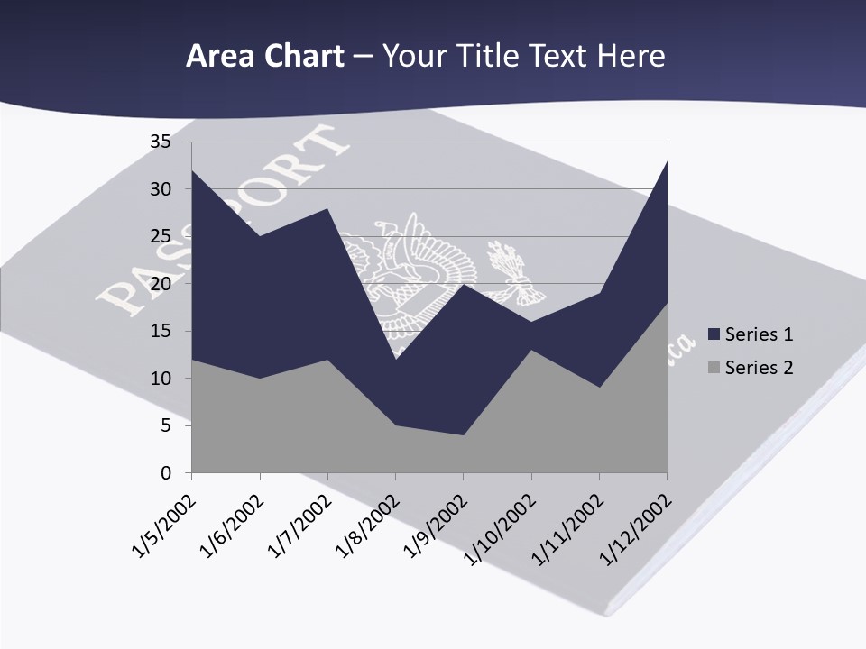 Custom America Passport PowerPoint Template