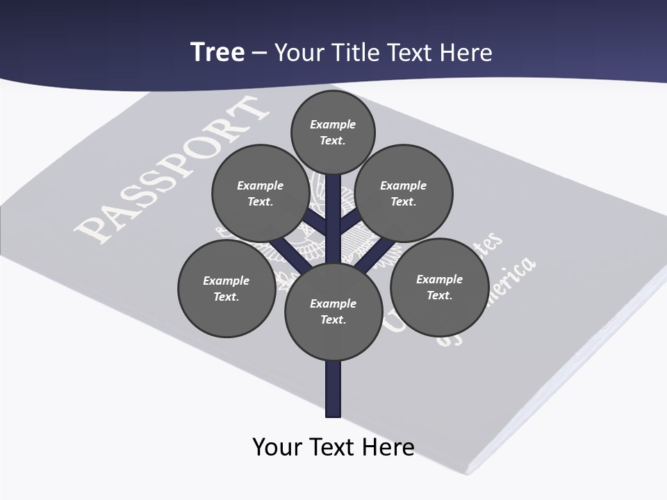 Custom America Passport PowerPoint Template
