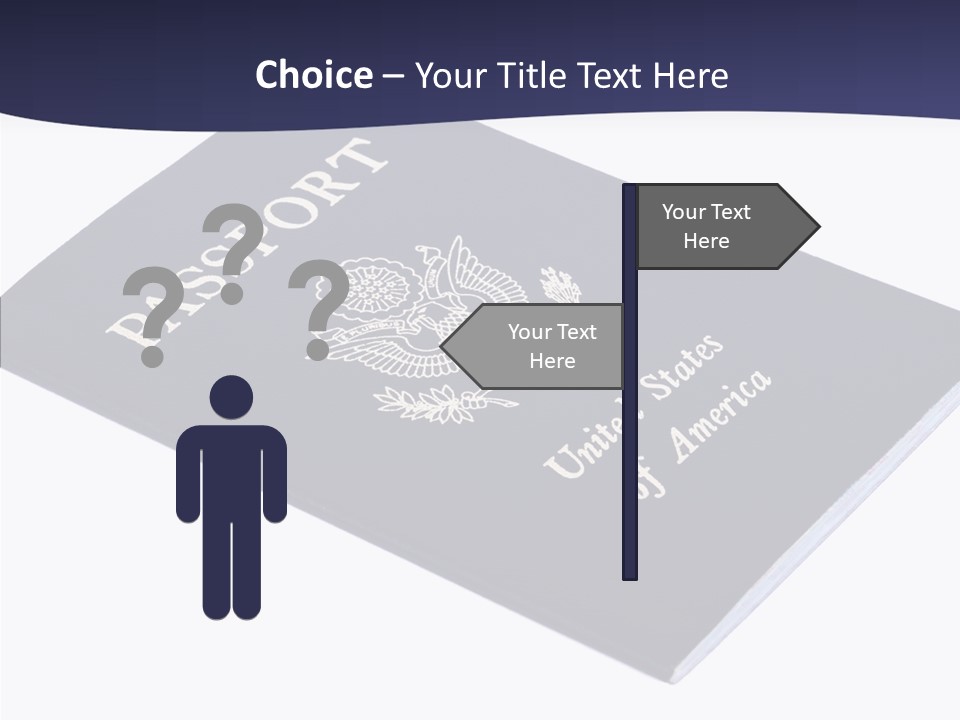 Custom America Passport PowerPoint Template