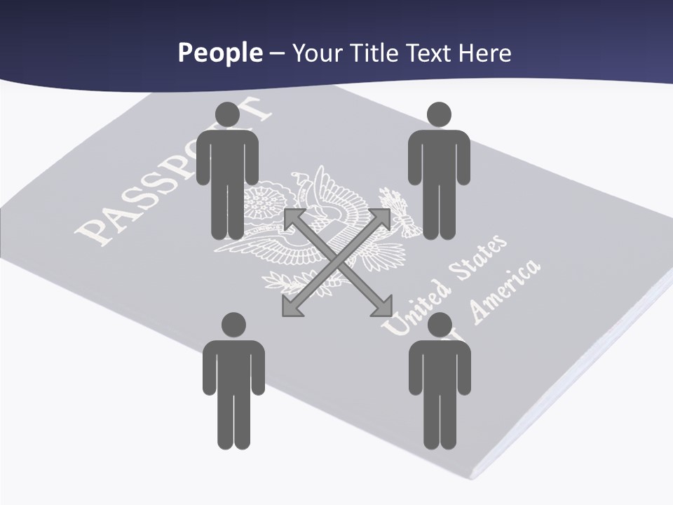 Custom America Passport PowerPoint Template