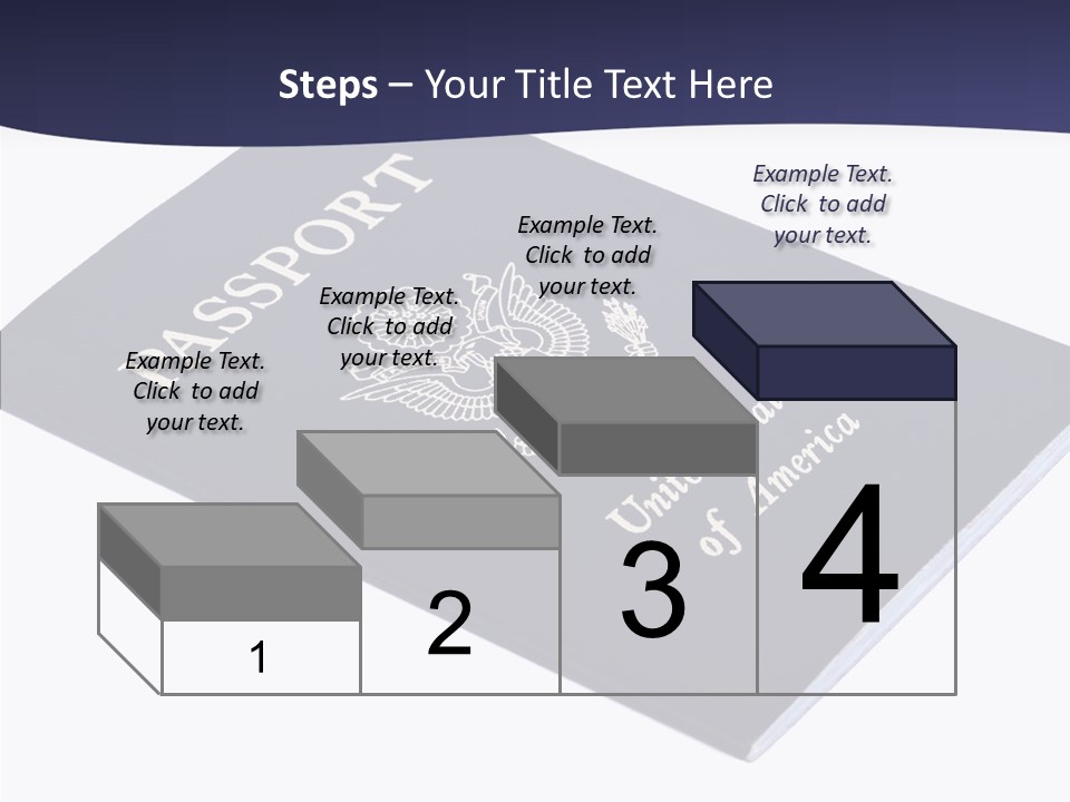 Custom America Passport PowerPoint Template