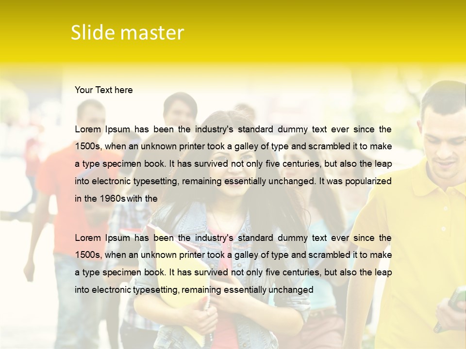 Adult Study Student PowerPoint Template