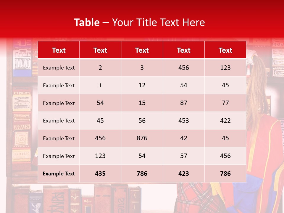 Stack Schoolchild Library PowerPoint Template