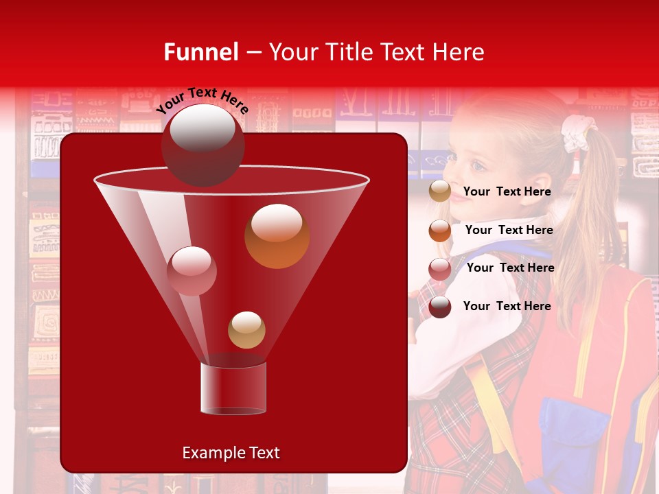 Stack Schoolchild Library PowerPoint Template