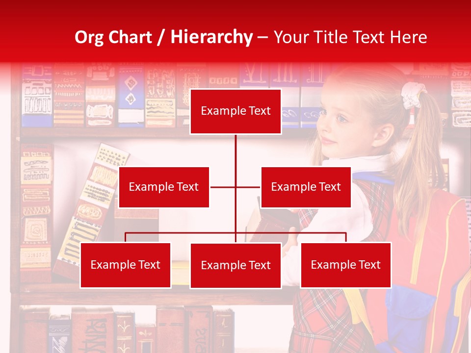 Stack Schoolchild Library PowerPoint Template