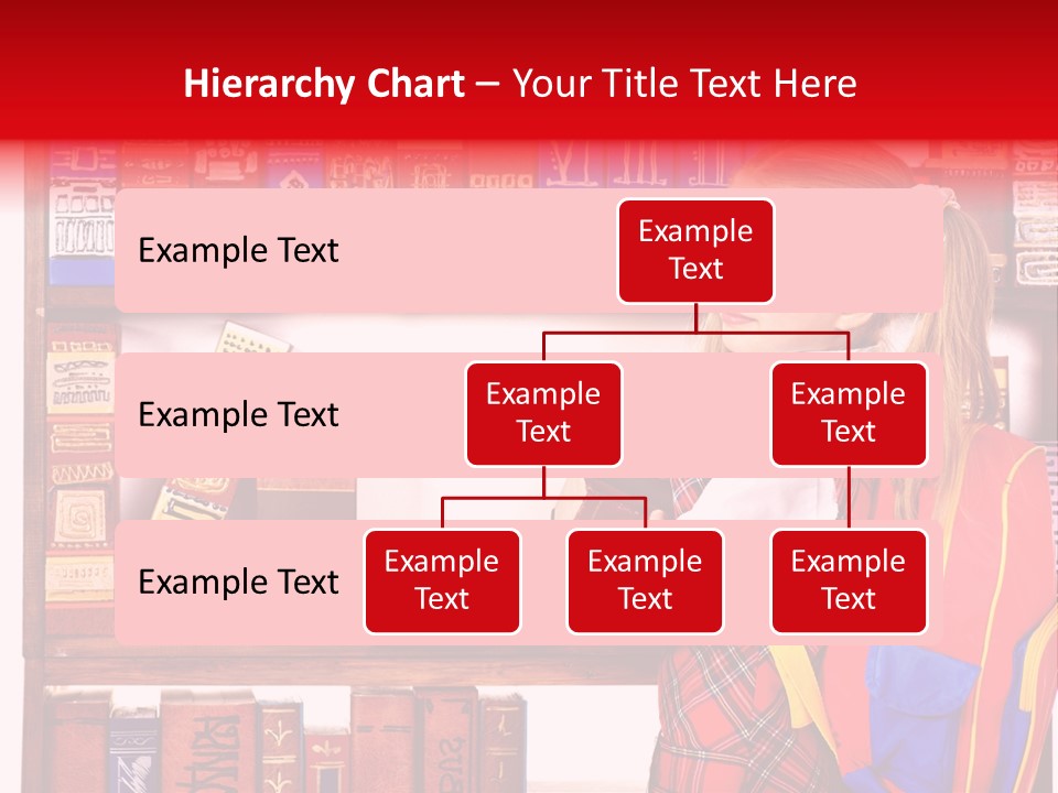 Stack Schoolchild Library PowerPoint Template
