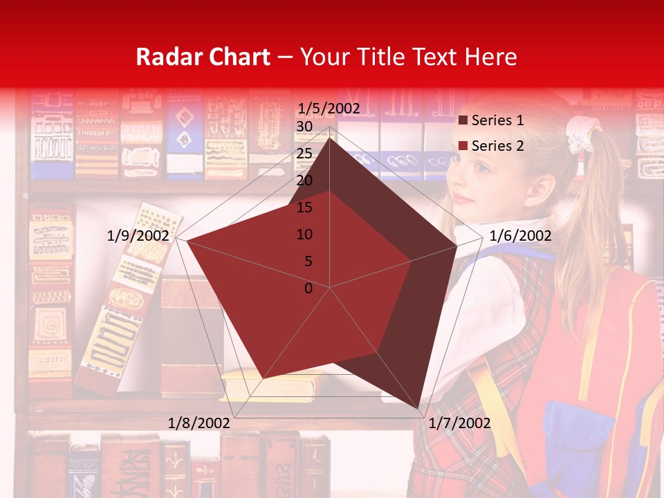 Stack Schoolchild Library PowerPoint Template
