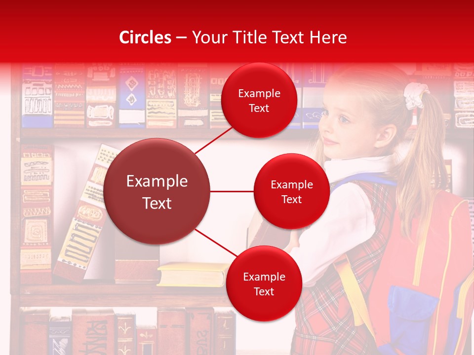 Stack Schoolchild Library PowerPoint Template