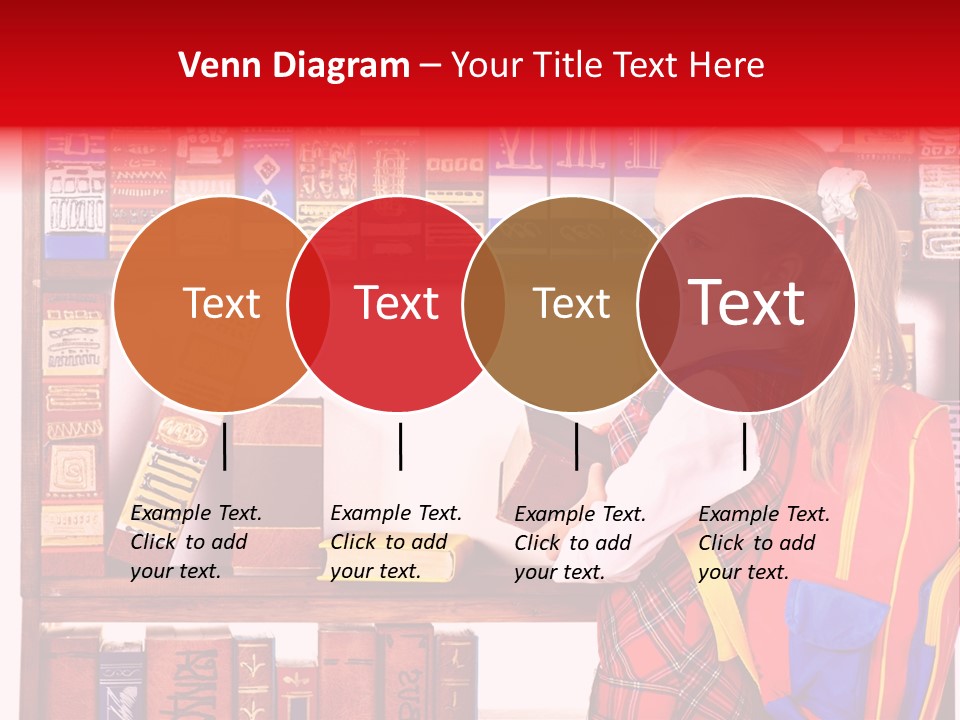 Stack Schoolchild Library PowerPoint Template
